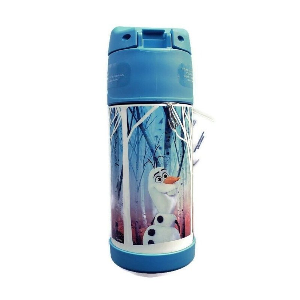 Frozen Thermos 12oz Stainless Steel Beverage Bottle Anna Elsa Olaf Frozen 2 Cold - Picture 2 of 6